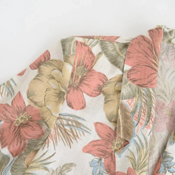 Vintage Sag Harbor II Cream  Floral Print Single Button Blazer - Picture 13 of 13